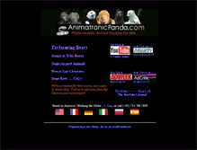 Tablet Screenshot of animatronicpanda.com